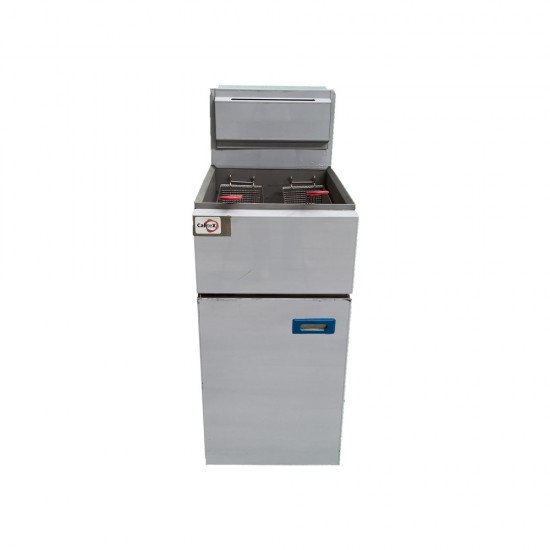 1-Tank 2-Basket Gas Fryer