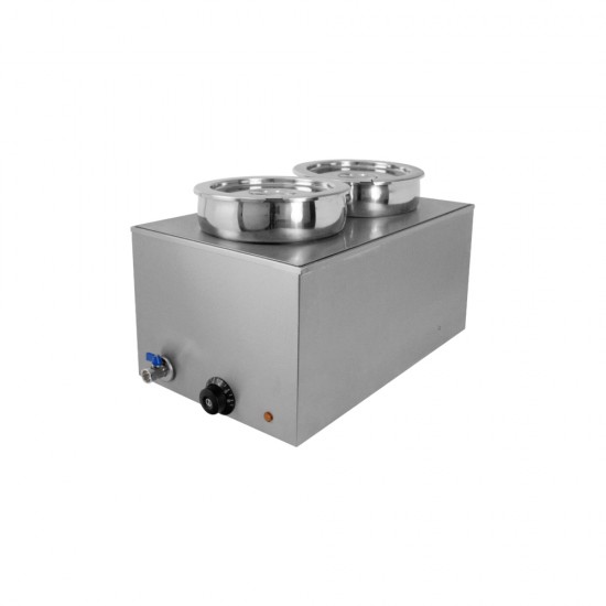 Electric Bain Marie 2 Circle Pots 11L Each 