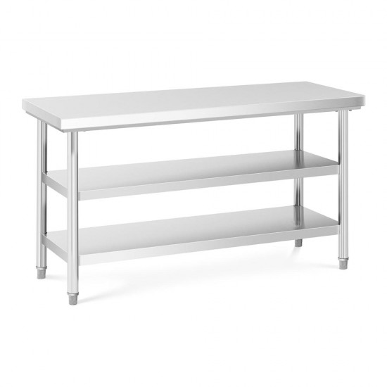 Commercial Stainless Steel Table Work With 2 more Shelf 180cm